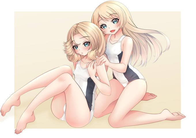 スク水J級姉妹 #艦これ #艦隊これくしょん https://t.co/o7GcgvVRzZ 