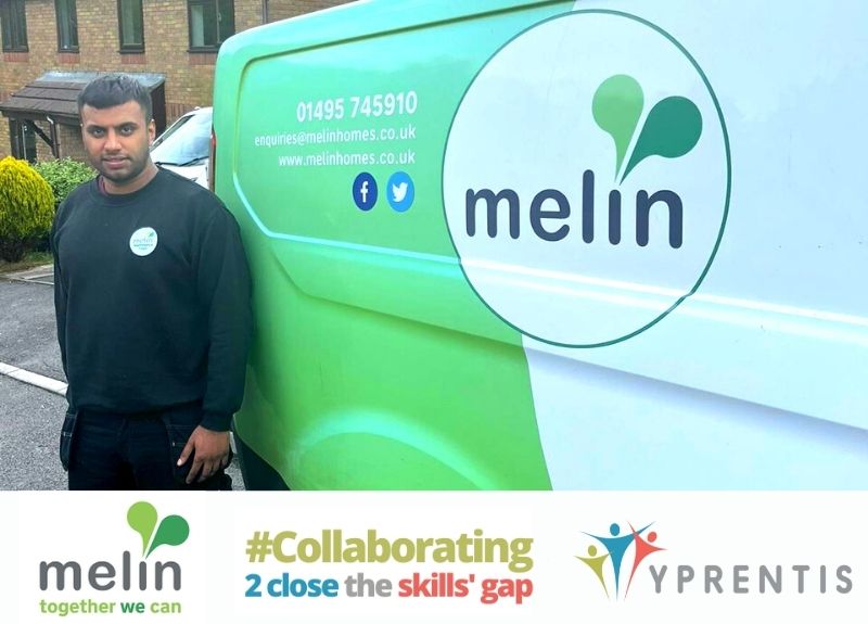 Please welcome our newest recruit for our Accelerated Apprenticeship programme - Mohammed Saddiq who is our 3rd electrician to join the programme. He'll be gaining his site experience through #yprentishosts @MelinHomes, whilst attending courses & being assessed by @Coleggwent