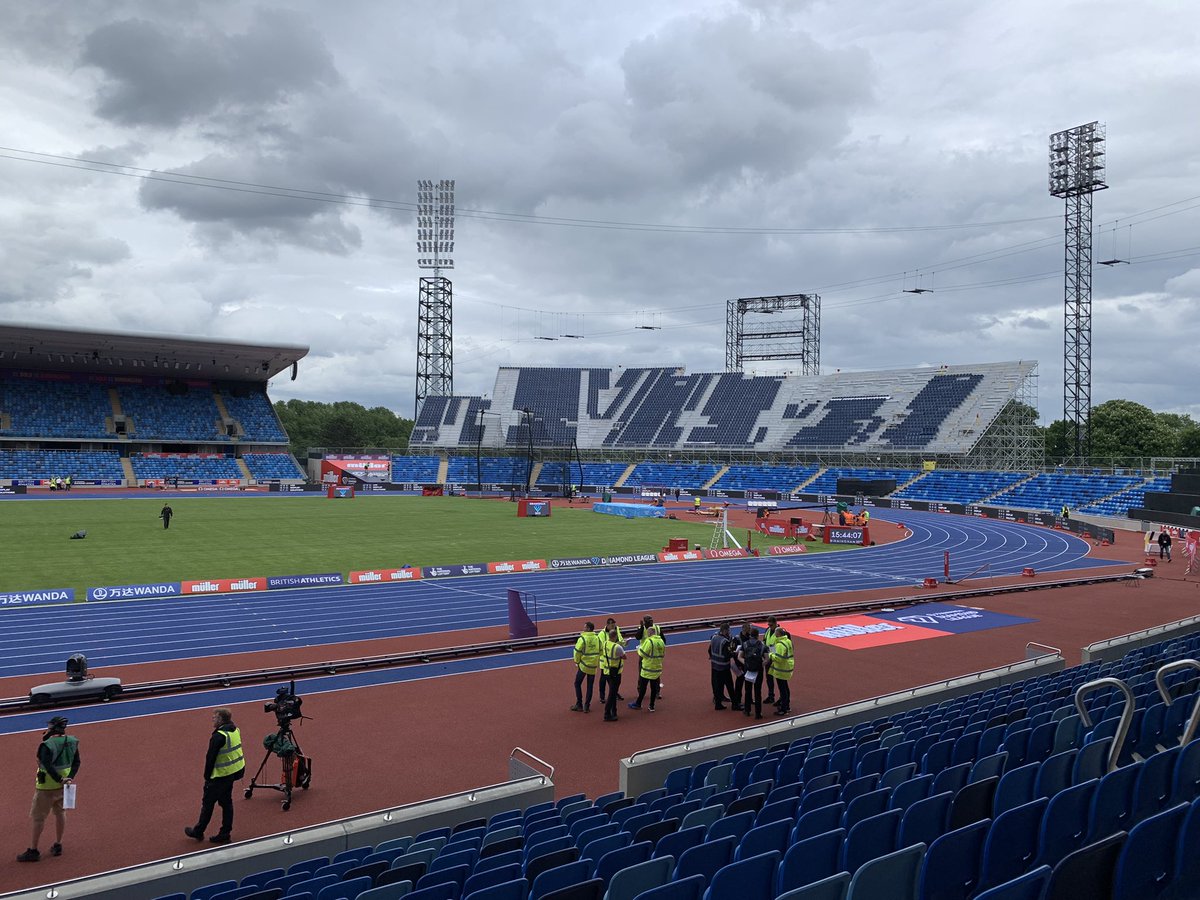 BBCLouisa's tweet photo. The newly revamped #AlexanderStadium is springing into life ahead of the #CommonwealthGames in 69 days time! We’ll be live with @nickowentv for @bbcmtd at 1830! https://t.co/N8NvvOvBTs
