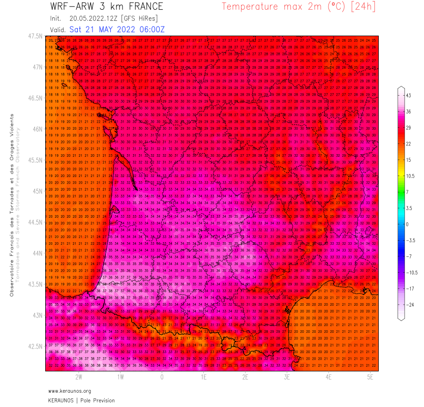 Le week-end s'annonce exceptionnel dans le sud, avec multitude de températures records prévues. 
Jusqu'à 38°C possibles, notamment dimanche, soit des valeurs de 15 à 16°C supérieures aux normales. #chaleur #canicule 