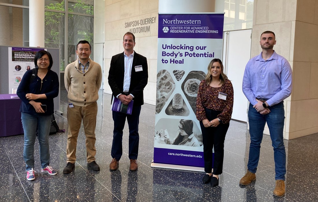 MU_MCW_BME's tweet photo. Thursday, members of @MU_MCW_BME #CareLab and #TRELab joined the @NorthwesternMed #Center for #Advanced #RegenerativeEngineering's Symposium, learning how convergence of #Engineering, #LifeSciences &amp; #TranslationalMedicine will transform #PatientCare More: https://t.co/MLIkiM0Bnc https://t.co/PqlbetjO9M
