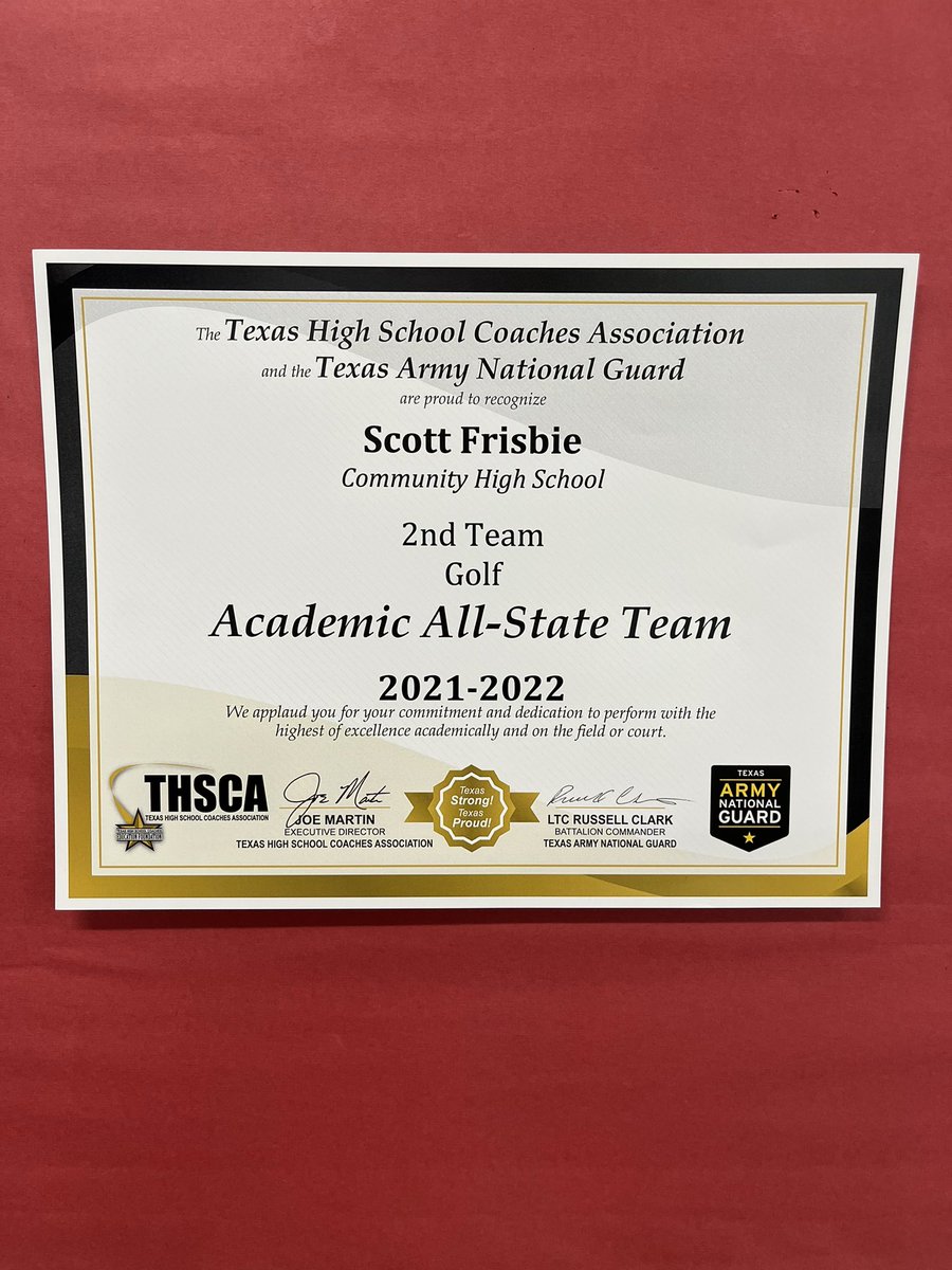 CHSBravesGolf's tweet photo. Congratulations to Jeff Scott and Scott  Frisbie for being Academic All-State!! Great day for Braves Golf! Thank you for your senior leadership on the course and in classroom!! @CHSBraveNation @communityisd @CHSBraveFB @chsbravesband @c_c_ryan @tonya_knowlton https://t.co/fe2zSnvkKQ