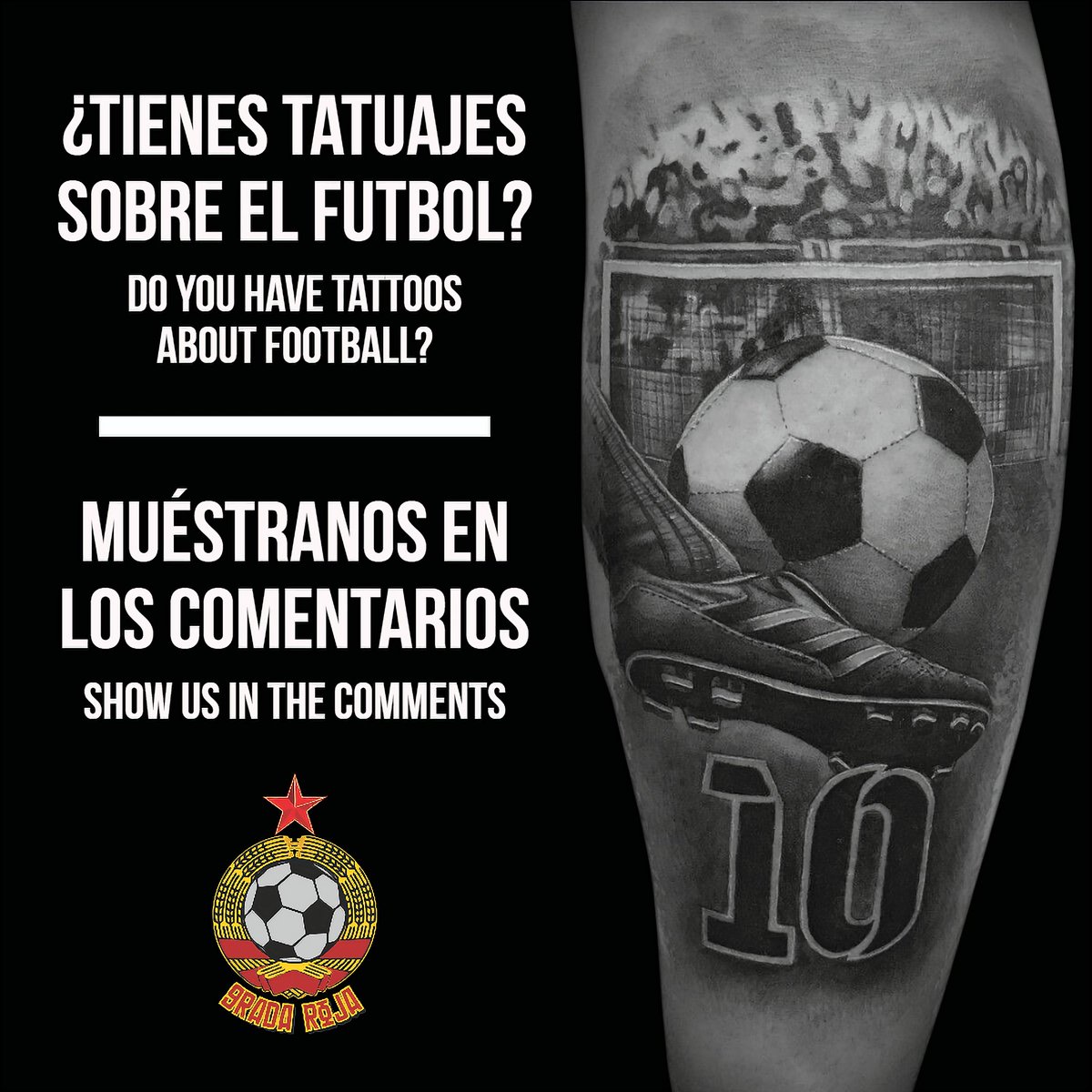 GradaRoja945's tweet photo. #ViernesDeFUTBOL #GRADAROJA #Tattoo #Tatuajes #TatuajesdeFutbol https://t.co/mKrxPdutuF