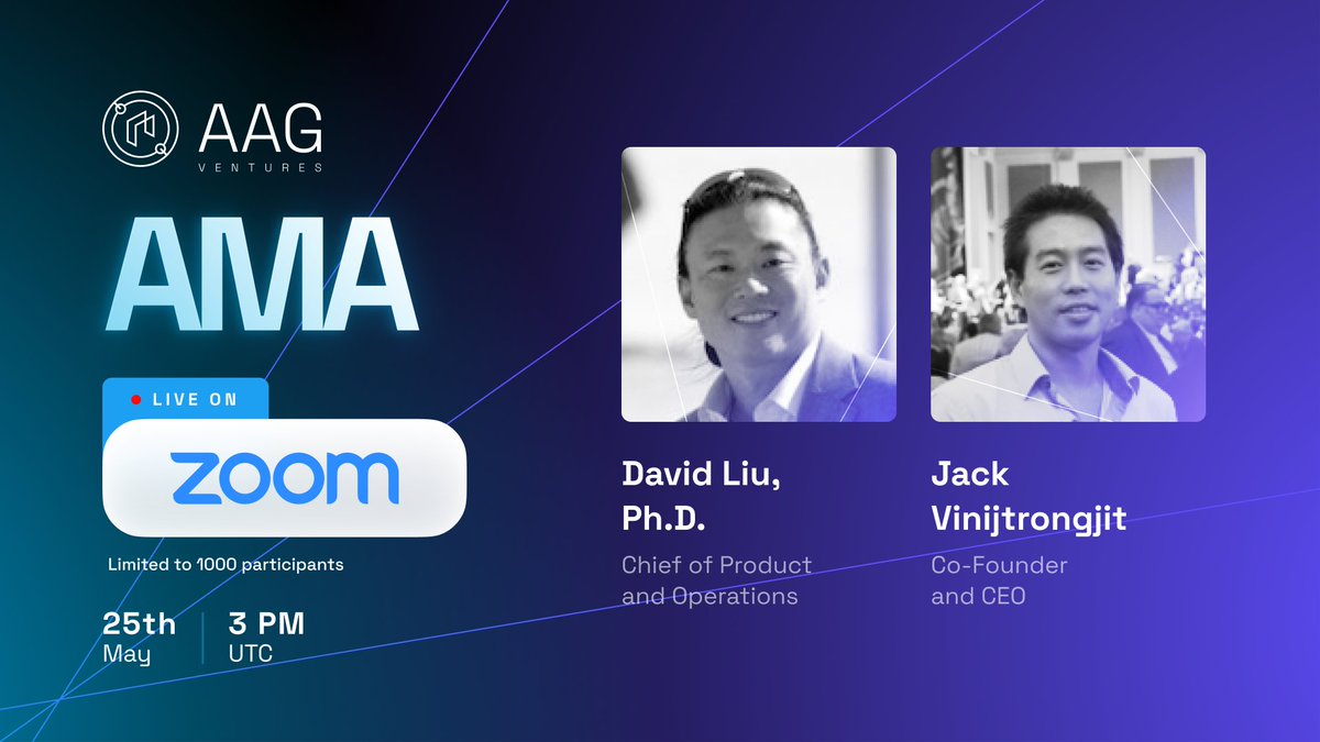 Caught up with our exciting announcements this week?Join our CEO - <a href="/juminoz/">Jack Vinijtrongjit | Saakuru Labs</a>  and CPO - <a href="/davidtliu/">David Liu</a> on May 25 at our #LiveQA and ask any❓you have on our #GameFiPortal, #AAGWallet or updated #roadmap! Limited spaces, register below to avoid disappointment.
ow.ly/kbUu50Je240