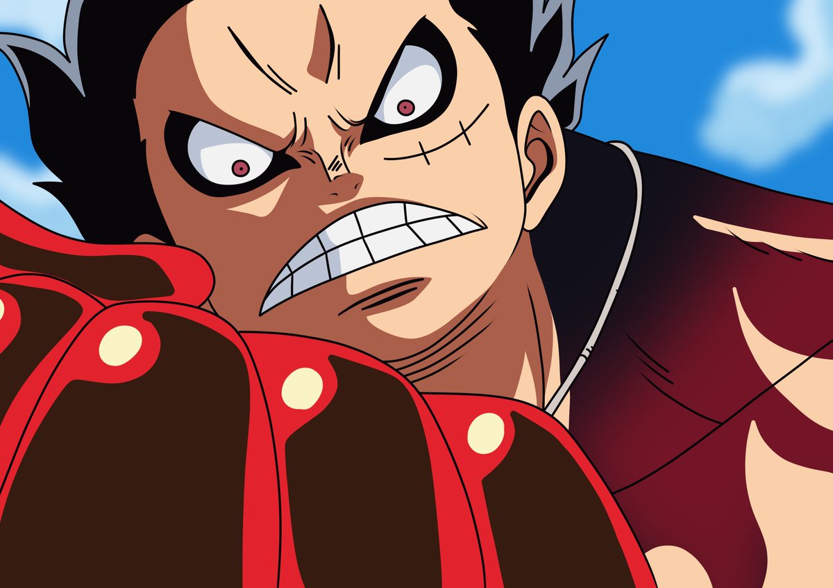sharkdaw's tweet photo. Hey ! Voici mon nouveau dessin que j'ai fait ! Voici Luffy Gear Fourth ? 🤩 #art #onepiece #luffyonepiece #luffygear4 #luffygearfourth #luffygearfourthbounceman #gearfourth #gearfourthluffy #onepieceanime #manga #mangaart #artnumerique #anime #luffyart #onepieceart #onepiecemanga https://t.co/QSgoZW41Zk