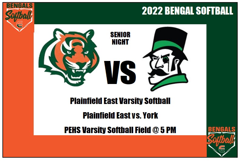 Bengalsoftball2's tweet photo. GAME DAY &amp; SENIOR NIGHT redo! We are excited to honor our seniors and thank you to @ydsoftball for changing plans and visiting us so we can make this happen! This is our final regular non-conference game before playing Romeovile on Monday and then gearing up for Regionals on Wed! https://t.co/2kHIhrTXd4