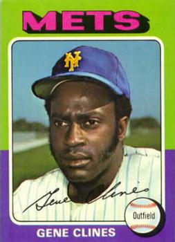 PaintedCap's tweet photo. Gene Clines
1975 #Topps #575
Artist’s Motivation: Traded by #Pirates to #Mets for Duffy Dyer, 10-22-74.
#PaintedCap Techniques: Logo size expansion (LSE), Logo color improvisation (LCI), Pinstripe creation (PC). https://t.co/zPfhmxNExO