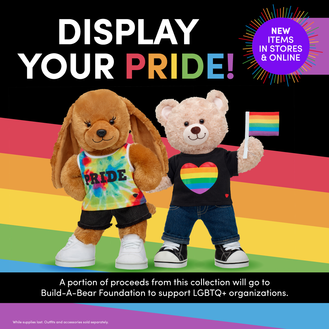Build-A-Bear Workshop - Our newest frog hops in every color of the rainbow!  🌈Rainbow Frog is all set to have the hoppiest Pride Month ever. A portion  of proceeds from this collection
