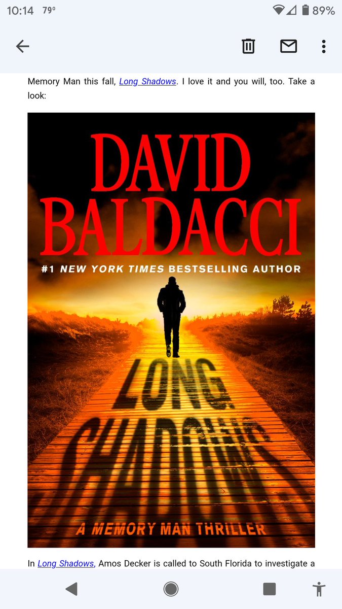 drakedw's tweet photo. Amos Decker #TheMemoryMan returns this fall.  Can't wait.  On of my favorite series by @davidbaldacci https://t.co/GznnhSDGRp