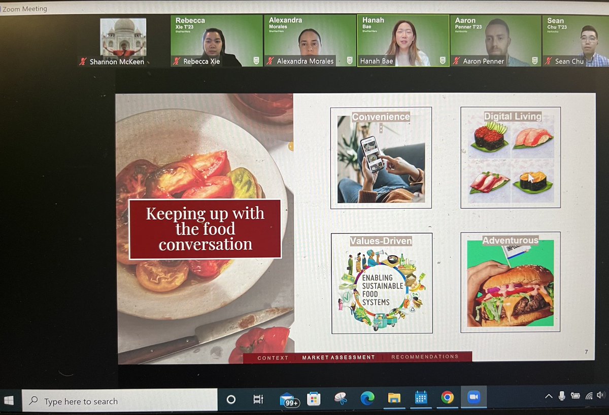 Scheduling the final presentation for student project with “epicurean” and “bon appetit” before lunch was a mistake. Food images only bested by the quality of analysis and persuasion by the team. Nice job Tuck Team! ⁦<a href="/TuckSchool/">Tuck School</a>⁩ #FYP