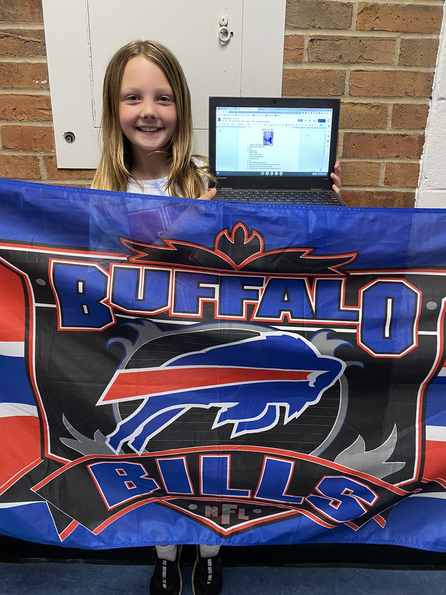 Hey <a href="/JoshAllenQB/">Josh Allen</a> we need your help! Our end of year project is a presentation and one of our students chose to present all about you! (She knows her Cincinnati teachers are big Bills fans) Can you help us out? #BillsMafia