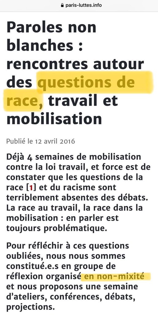 DamienRieu's tweet photo. En 2016, Pap NDiaye participait donc à des « réunions en non mixité » (interdites aux blancs) aux côtés des pires « indigénistes » dans le « bâtiment occupé » de l’université Paris 8.
Voici celui qui sera chargé de l’éducation de nos enfants. 🙂

#remaniement #gouvernementborne https://t.co/wt56U91Q0c
