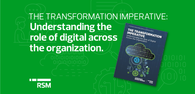 How are companies adjusting #digitaltransformation strategies to account for emerging innovation and changing customer demands? <a href="/RSMUSLLP/">RSM US LLP</a>’s new survey with <a href="/corpboardmember/">CorporateBoardMember</a> provides details and insight. Learn about it in our news release: rsm.buzz/3PtgZZH
