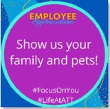 Happy Friday and our last day of Employee Appreciation Week! What a fun week of #FocusOnYou to learn about each other and the incredible benefits available to us! Today is Family Friday so celebrate who you love! #LifeAtATT
