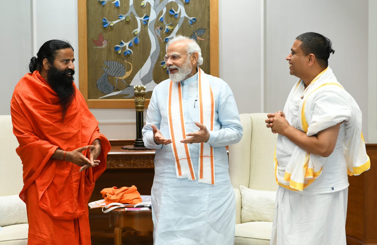 मां भारती के सेवा में सर्वस्व समर्पित मा.
राष्ट्रऋषि <a href="/narendramodi/">Narendra Modi</a> जी, पू योगऋषि <a href="/yogrishiramdev/">स्वामी रामदेव</a> जी,
पू आयुर्वेदऋषि <a href="/Ach_Balkrishna/">Acharya Balkrishna</a> जी महाराज भारत को विश्वगुरु बनाने के लिए योग,आयुर्वेद,कृषि ,आत्मनिर्भर भारत से लेकर स्वदेशी भारतीय शिक्षा व्यवस्था पर गंभीर चिंतन, मनन, मंथन।