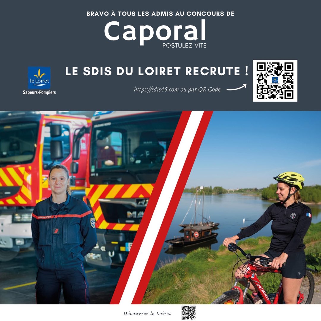 SDIS45's tweet photo. Félicitations à tous les lauréats du concours de caporal #SPP🍾

Postulez avant le 29 mai pour rejoindre nos casernes du #loiret qui n’attendent plus que vous 
https://t.co/WMJY43soTr
Et réservez d’ores et déjà vos 8, 9 et 10 juin pour briller lors de la commission de recrutement https://t.co/6HUmpvIrgg