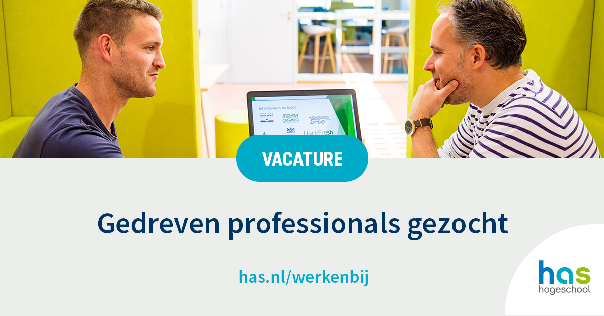Het is #VacatureVrijdag! Bij HAS Hogeschool zijn we op zoek naar professionele helden. 🦸 Bekijk hier ons vacature-aanbod: bit.ly/2JBku2W