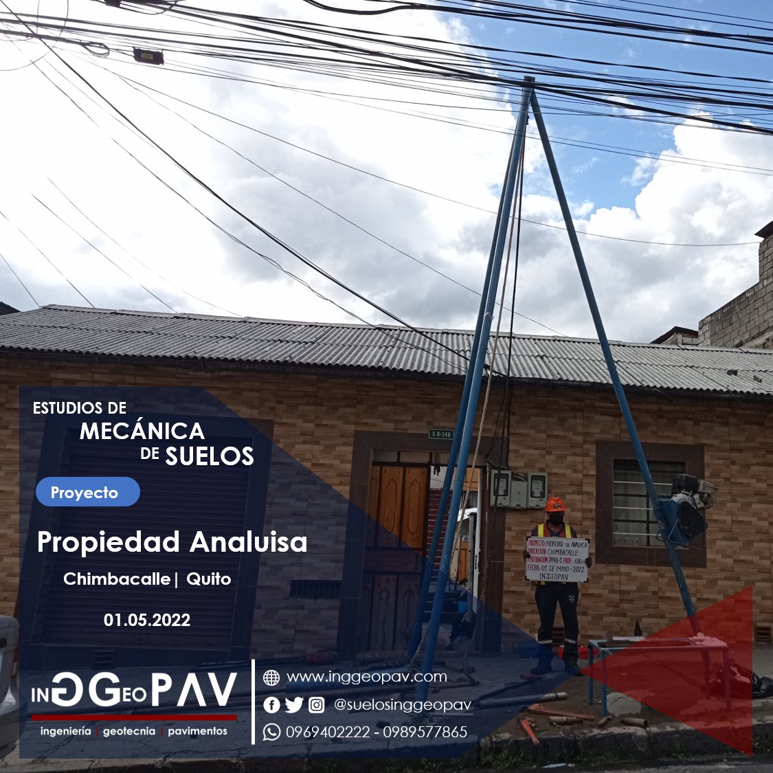 #Proyectos. 👷🏻‍♂️🇪🇨 #EstudiosdeMecánicadeSuelos. Somos especialistas en estudios de mecánica de suelos. Calidad y eficiencia garantizada. 👷 Para mayor información ➤ bit.ly/asesoríainggeo…
#EstudiosdeSuelos
#OrienteEcuatoriano 
#IngenieríaCivil
#Geotecnia