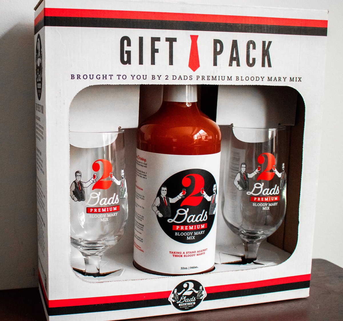 Father’s Day shopping ✅ 
 
Looking for a gift for dad this year? We’ve got you covered (we always do). Our Gift Pack includes a 32 oz. bottle of our award-winning Bloody Mary mix and two of our signature drinking vessels! Take it from 2 Dads — your dad will love it.
