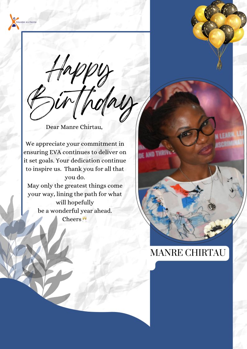 Happy birthday @MzTau one of our lovely board members and Chairperson, Program Committee, thank you for all you do for EVA, we wish you all the blessings that come with the new year, have a great birthday. #birthday #Mayborn #cheers #birthdaygirl #EVAcares