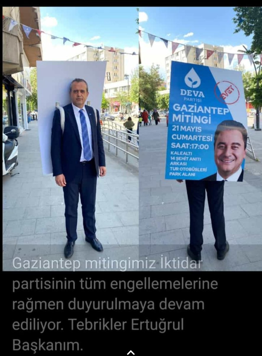 mercaneyup12's tweet photo. KORKUNUN ECELE FAYDASI YOK NE YAPARSANIZ YAPİN BU MİTİNG BÜTÜN YASKLARİNİZA RAGMEN YAPILACAKTIR BİZ UCUNDA ÖLÜMDE OLSA GENEL BAŞKANIMIZ SAYIN ALİ BABACAN SİZDİGİ YOLDAN VAZ GECMEYİZ SİZLERİNDE DEMOKRASİ ANLAYIŞINIZ BU DEMEKKİ AMA UNUTMAYIN O DEVİR BİTTİ.... https://t.co/REWp3xfwoz