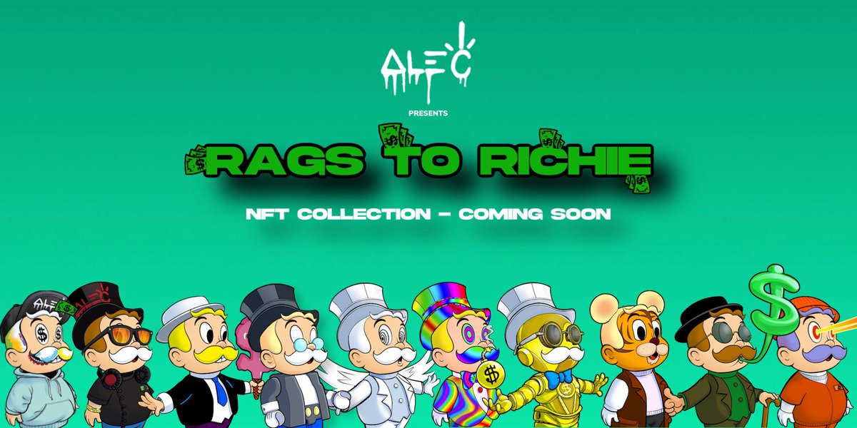 Rags to Richie, a collection by <a href="/alecmonopoly/">Alec Monopoly</a> 🤑💰

#RagstoRichie
#ComingSoon