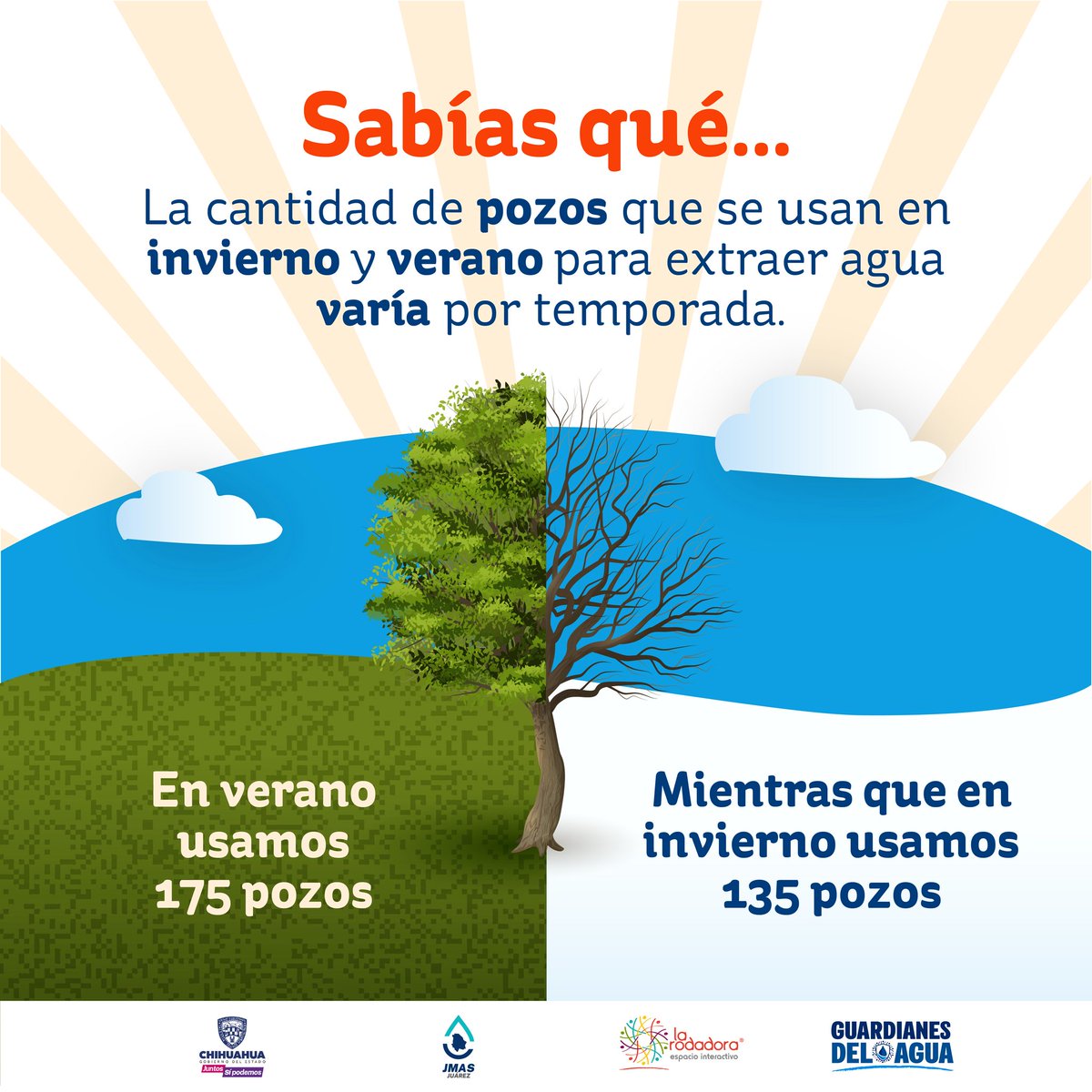 La_Rodadora's tweet photo. Sabías qué...durante el frío, se usa menos agua y esto impacta a nuestros pozos, ya que ya también se dejan de usar varios de ellos. Punto para los del #TeamFrío 🥶
#jmasjuarez #GuardianesDelAgua #CulturaDelAgua https://t.co/OjwDGunQrK