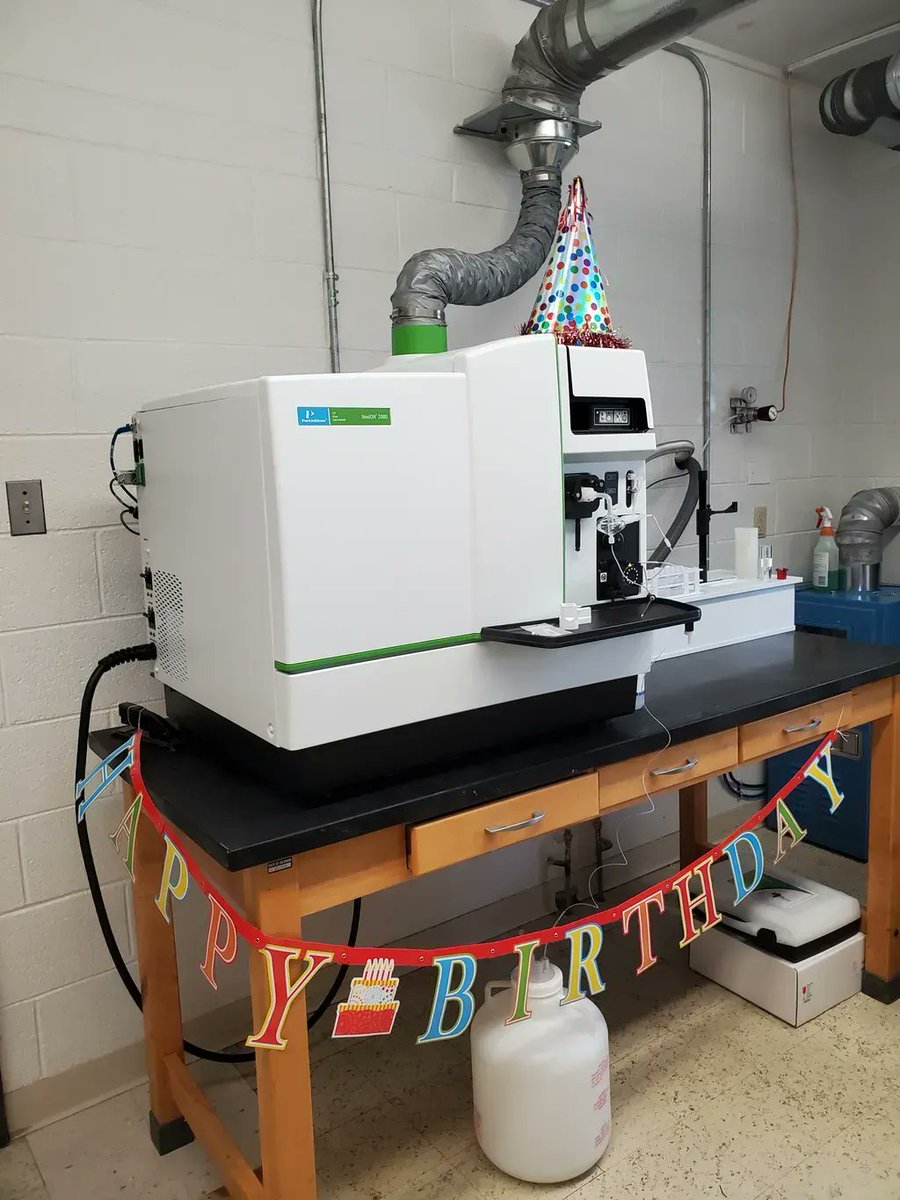 RiverWatchCO's tweet photo. This past week the River Watch program, CPW Water Section, Aquatic Research, and any person lucky enough to be wandering the halls of the Ft. Collins office celebrated the birthday of a new instrument, an ICP-MS (Inductively Coupled Plasma Mass Spectrometer). Welcome to the team! https://t.co/rikkURVOQe