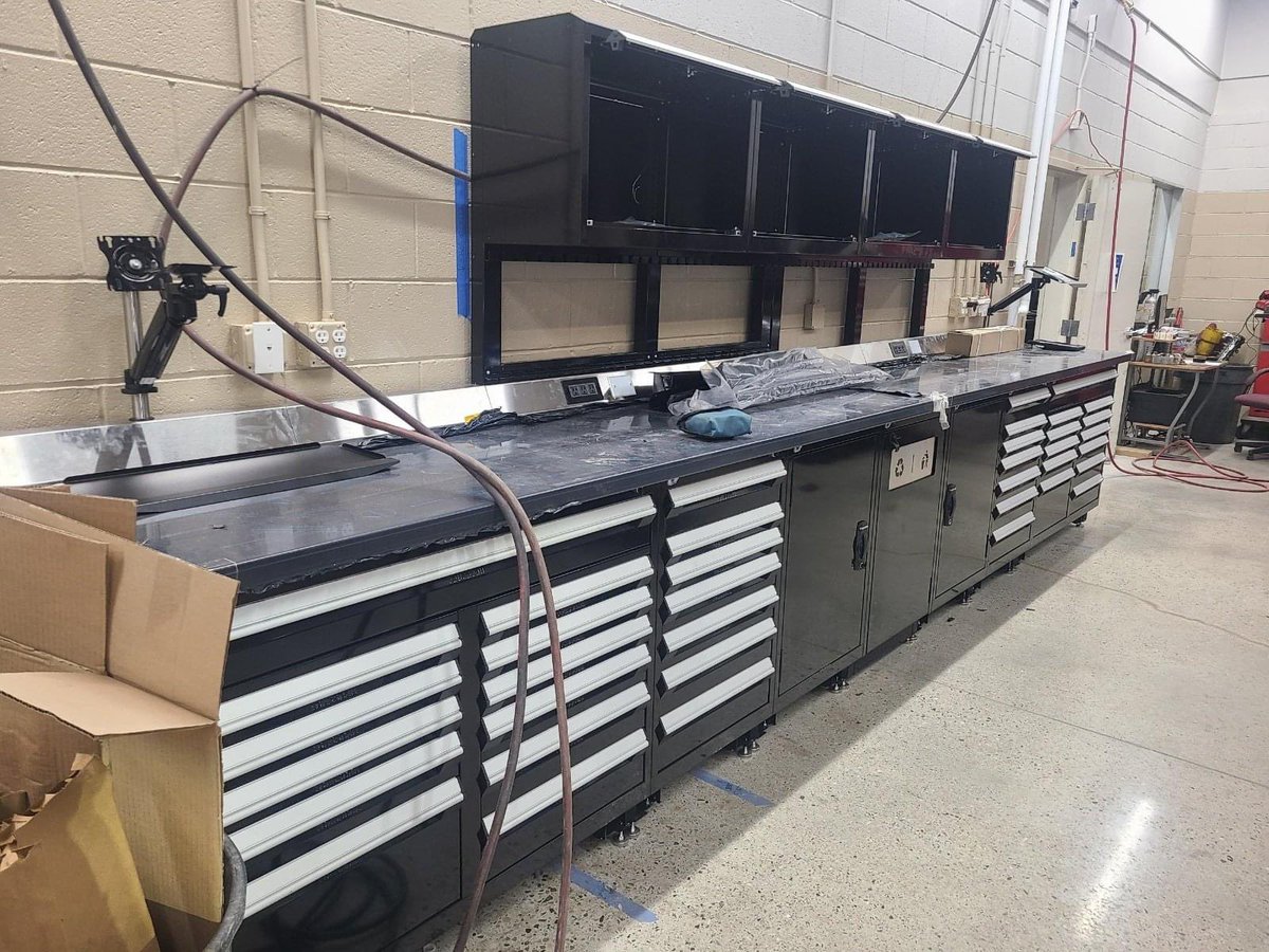 Our team is busy working on Murdock Hyundai of Logan’s dealership. We’re providing them with new service tech tool boxes &amp; parts shelving so they can have a more professional work area &amp; maximize their storage space. Grateful to help facilitate their continued growth and success!