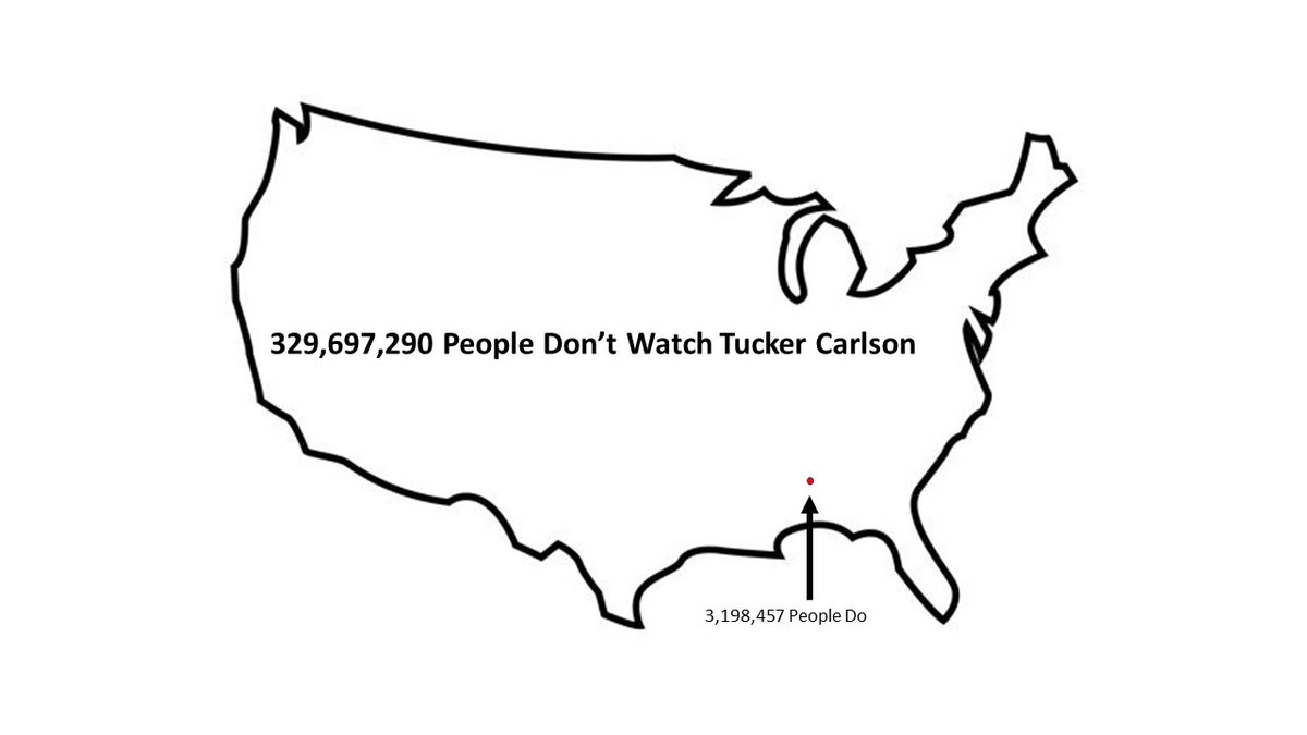 JGaffneyUSN's tweet image. For the life of me, I can&apos;t imagine why a person who has an audience of Metropolitan St. Louis is somehow seen as this great national influencer.

#TuckerCarlsonsProblems