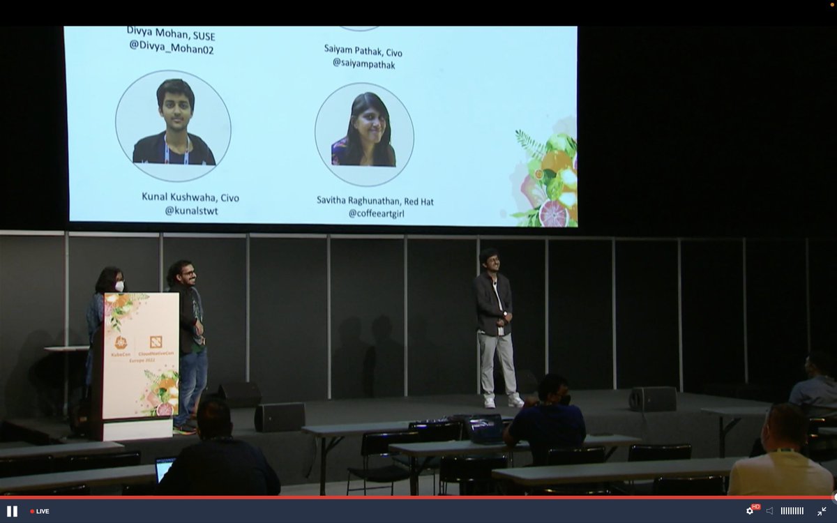 Great talk by @kunalstwt, @SaiyamPathak, @Divya_Mohan02, and @coffeeartgirl on navigating the CNCF landscape.  
Learn by doing, contribute by learning.