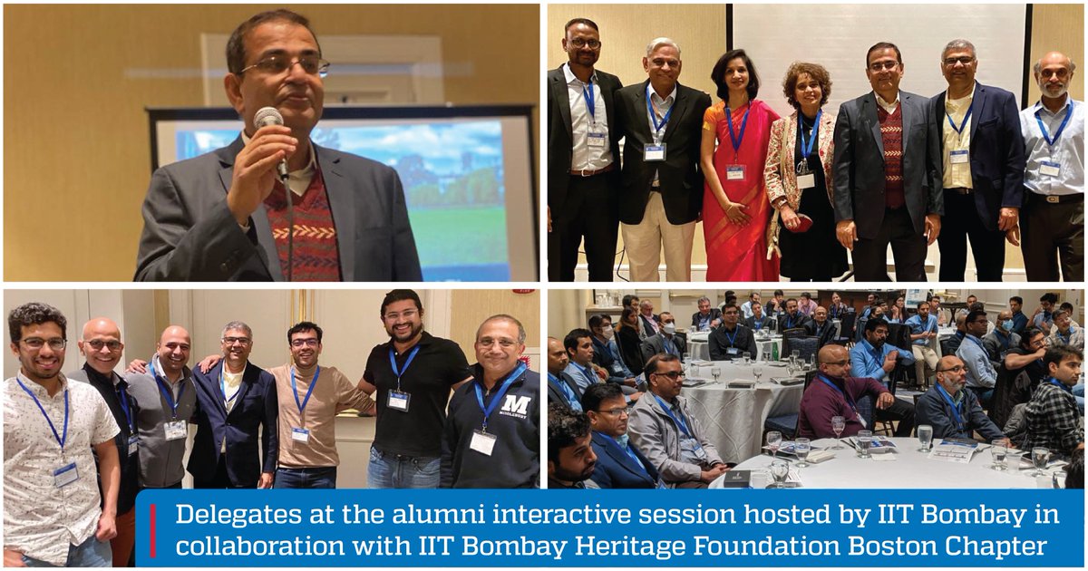 The alumni interactive session on May 19, 2022 by #IITB &amp; #IITBHFBostonChapter was hugely successful with attendance from alumni of batches 1966-2021! The event saw a presentation by Director Prof. Subhasis Chaudhuri on IITB's vision &amp; mission, followed by QnA with the attendees.