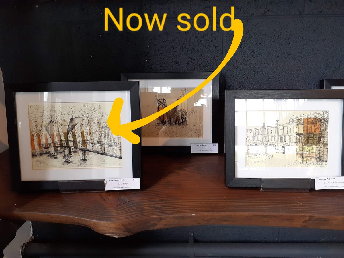 lmalyondraws's tweet photo. Framed #perosbridge sold from my exhibition @HEREBristol...more on show featuring #bristol #buildings #landmarks #architecture https://t.co/MNn4amtuxG