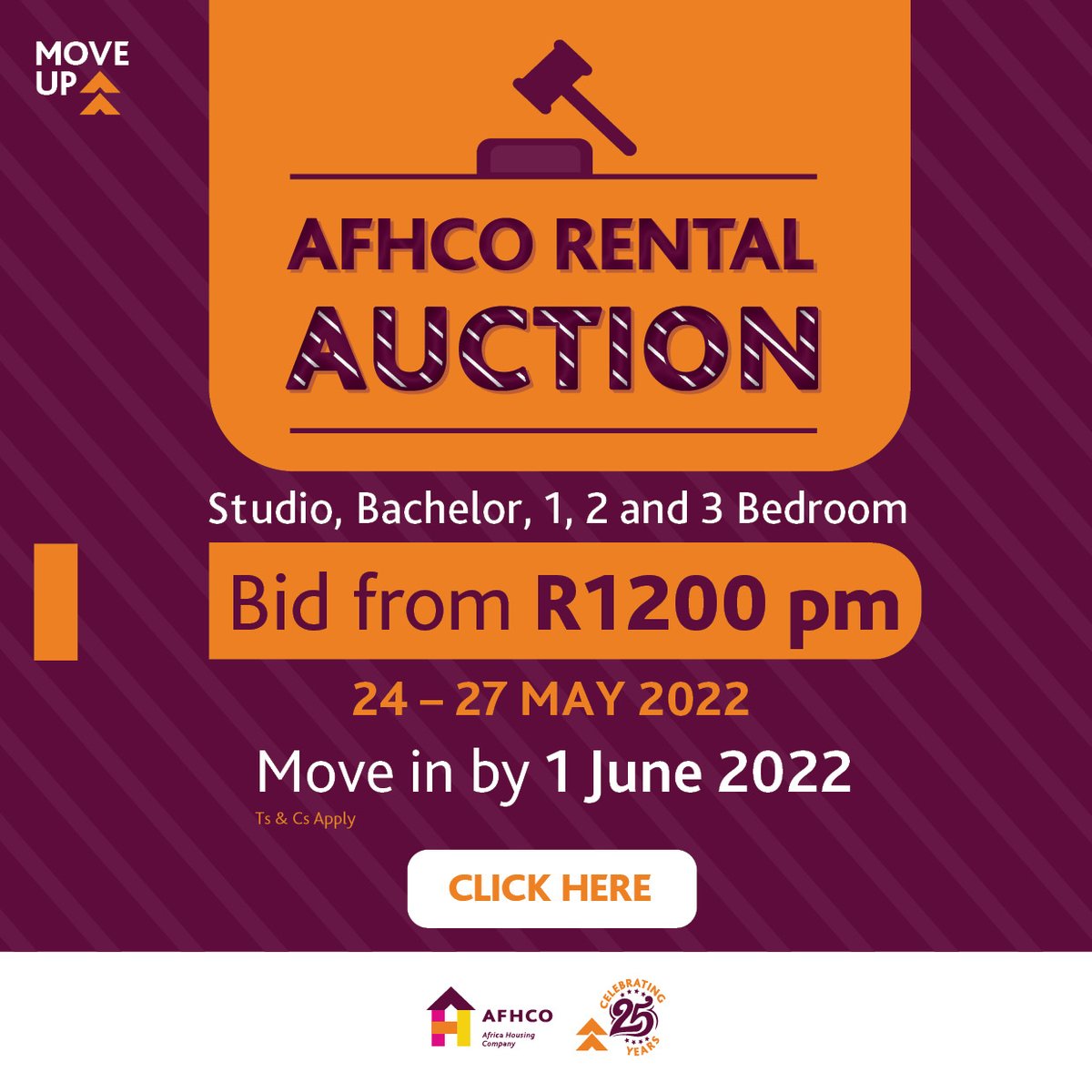 You do not want to miss this: #AFHCORentalAuction Book your seat today!!!

Hurry! Limited Stock Available. Click on this link to book: afhco.co.za/to-let/rental-…