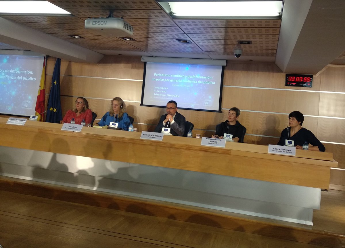 FeedbackCiencia's tweet photo. Gracias a @EU_ScienceHub por organizarlo y a @Europarl_ES por ponernos las cosas tan fáciles para asistir a esta edición de #ScienceMediaDays sobre periodismo científico y desinformación. Ha sido genial este encuentro con colegas. https://t.co/NL1NgLw3aG
