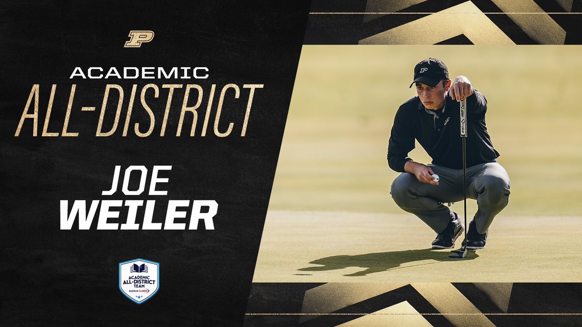 🤓 Excelling in the classroom… and on the course. 

<a href="/WeilerJoe/">Joe Weiler</a> named <a href="/CoSIDAnews/">College Sports Communicators</a> Academic All-District for the 3rd time.