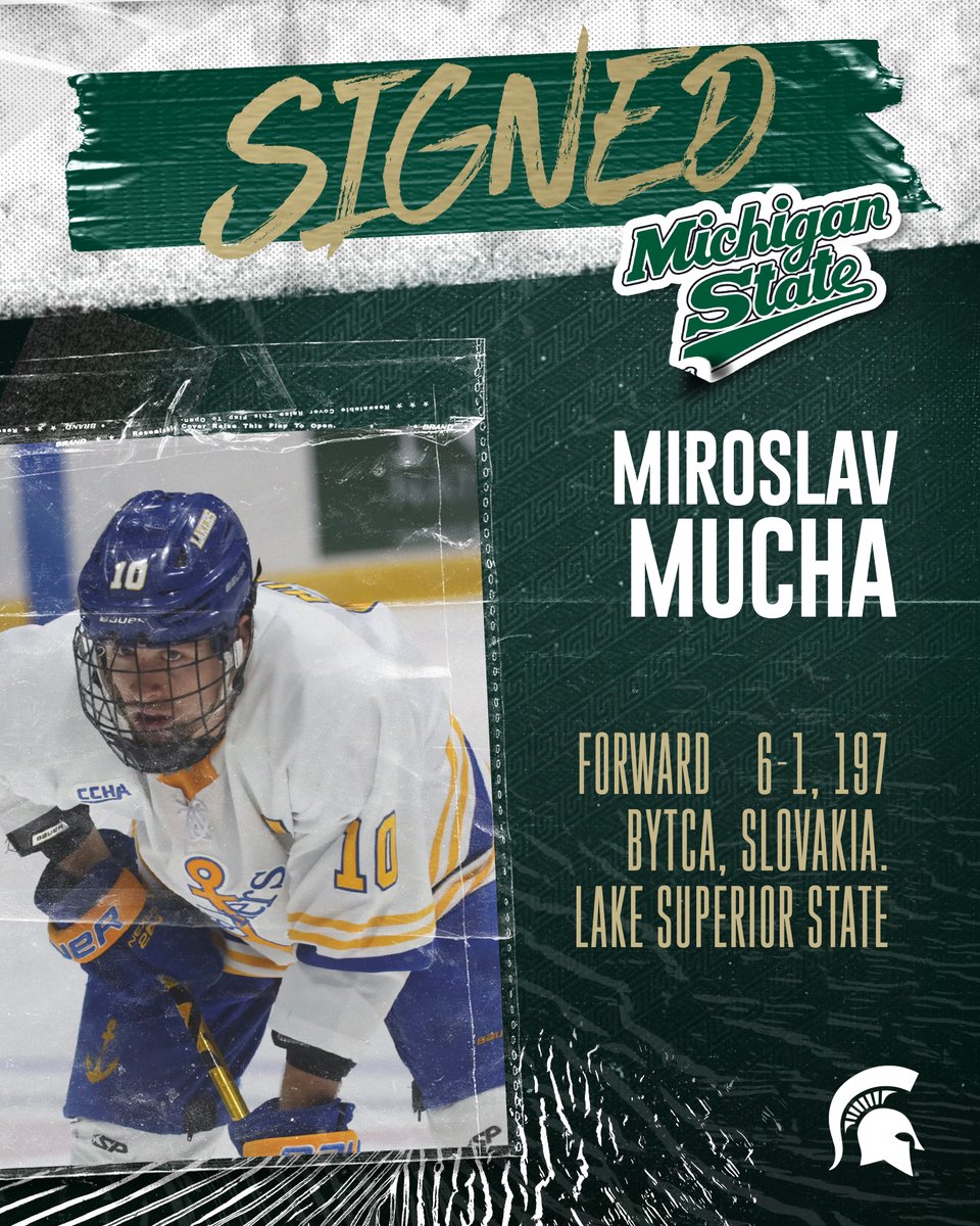 MSU_Hockey's tweet photo. We officially welcome Miroslav Mucha (@MiroslavMucha22) and Zach Dubinsky (@ZachDubinsky) to the Spartan roster for 2022-23!

Read More: https://t.co/pZdWEVsrpc https://t.co/RVV6bU4ZAg