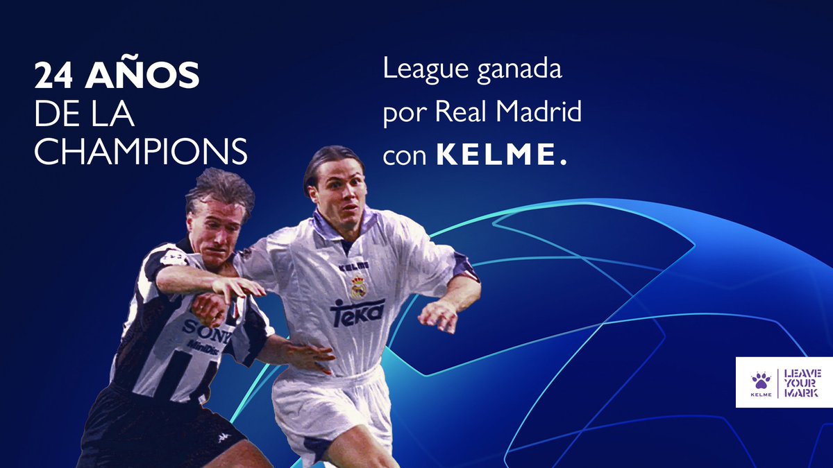 KELME Argentina (@kelmeargentina) on Twitter photo Hemos acompañado a grandes deportistas y grandes clubes a dejar su marca en la historia.
Un 20 de mayo de 1998 el <a href="/realmadrid/">Real Madrid C.F.</a>, vestido por Kelme, pisaron fuerte y alcanzaron la gloria al ganar la 7ma Champions League 🏆.
✨Estamos orgullosos del legado.
#DejáTuHuella🐾 Hemos acompañado a grandes deportistas y grandes clubes a dejar su marca en la historia.
Un 20 de mayo de 1998 el <a href="/realmadrid/">Real Madrid C.F.</a>, vestido por Kelme, pisaron fuerte y alcanzaron la gloria al ganar la 7ma Champions League 🏆.
✨Estamos orgullosos del legado.
#DejáTuHuella🐾