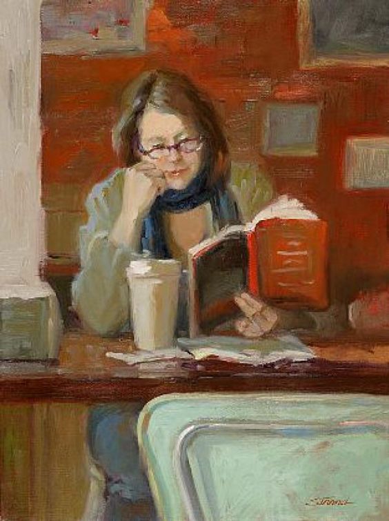 #lesero

Kvar er me, når me er oppslukte av ei bok?

***

 "A Good Read" (2008) av Sally Strand