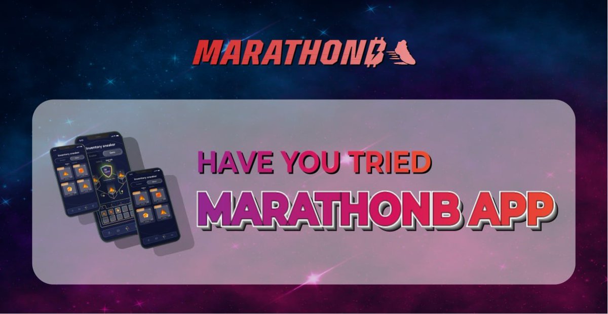 📱 Have you tried MarathonB App ?
👟  Google play download link:  play.google.com/store/apps/det…

We'll do Audit over the next few days and guess what the next surprise is?
It's our Dapp!

#M2E #Move2Earn #MoveToEarn #RunToEarn