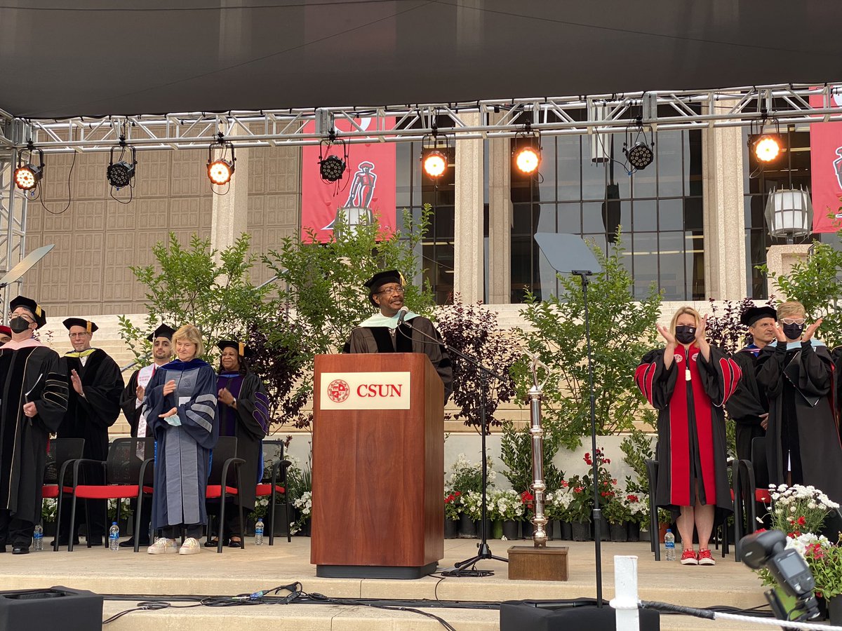 csunorthridge's tweet image. Starting with a welcome by VP for Student Affairs and Dean of Students William Watkins. #csungrad