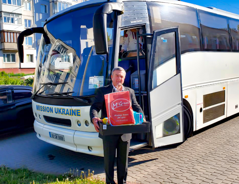 McGreals_'s tweet photo. We are delighted to hear Pat Lee and the 'Mission Ukraine' bus filled with aid supplies has arrived safely in Ukraine after leaving Baltinglass last Saturday. 🇺🇦

Well done to everyone involved in making this happen. https://t.co/wNj3bcSV2z
