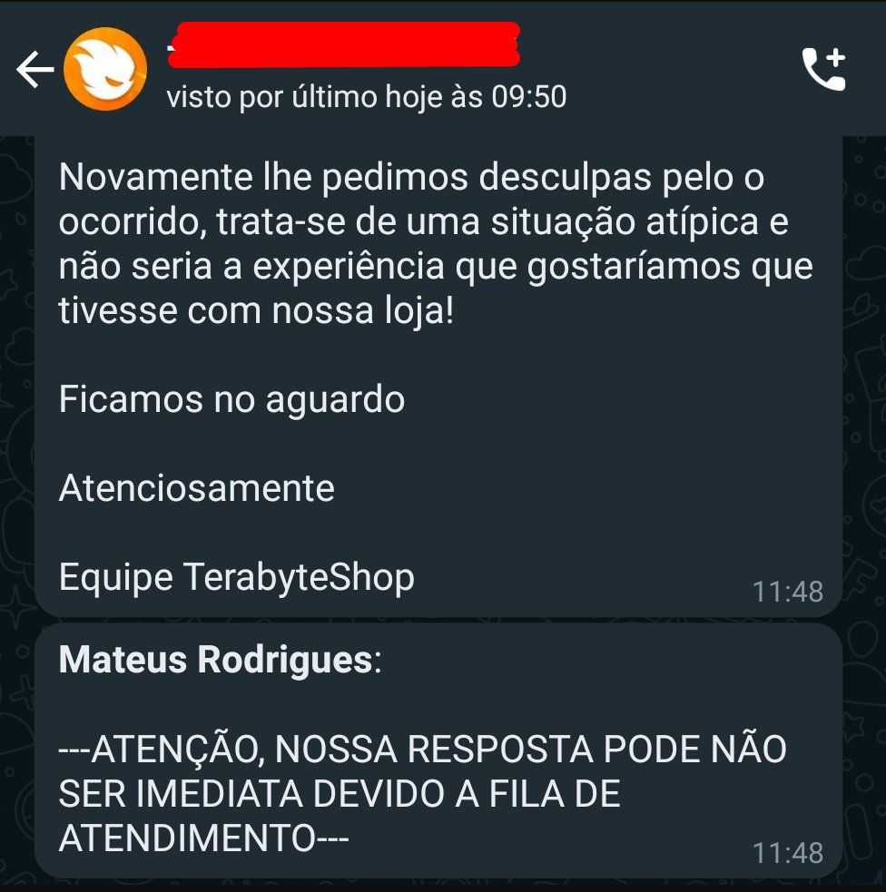 FuryTheKid's tweet image. Mais uma vez a @Terabyteshop
 vende um produto que não tem em estoque e tenta substituir com um BEM inferior achando que o cliente é leigo e não sabe o que está fazendo.

Seguem prints do atendente querendo me convencer de que uma Z490 GTA é inferior a uma Z490 GTA EVO e a thread
