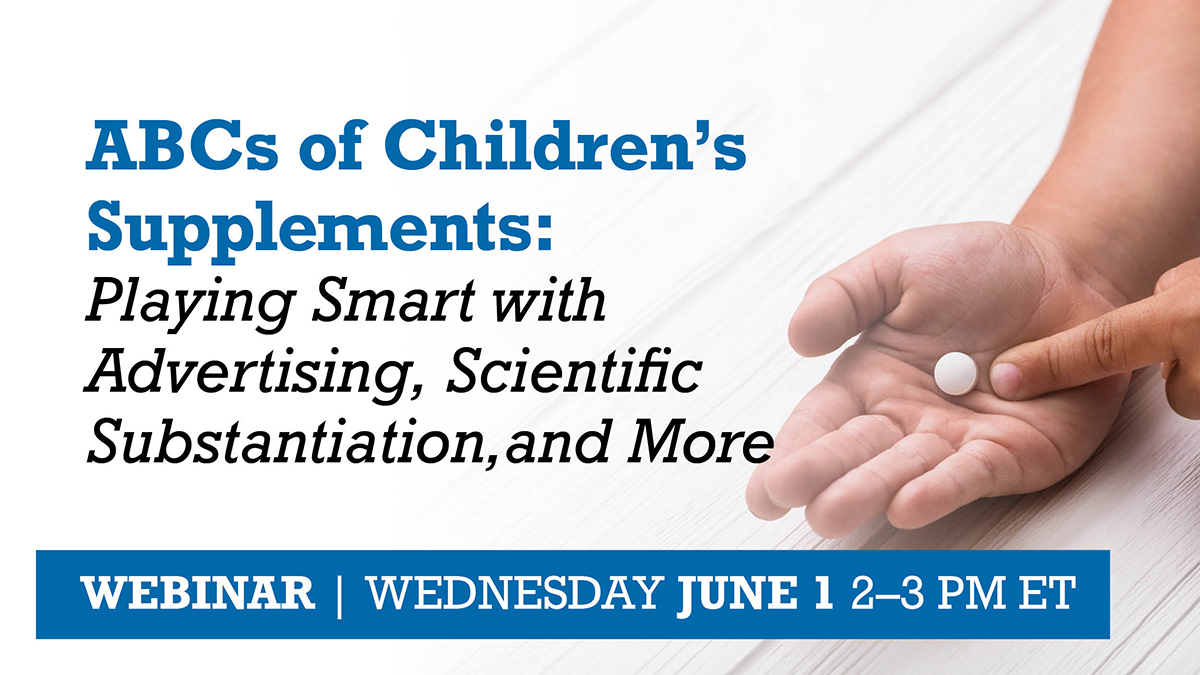 Our next #dietarysupplement webinar with @NatProdInsider is open to all! Hear from <a href="/BBB_NtlPrograms/">BBB National Programs</a> experts along with the lead research scientist from the <a href="/MottChildren/">C.S. Mott Children's</a>'s Hospital poll. Special pricing for CRN members. crnusa.org/events-educati…