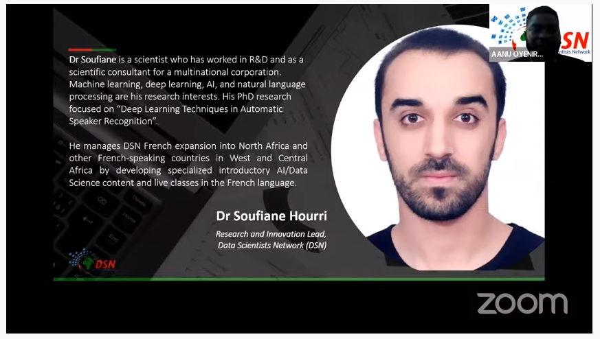 dsn_ai_network's tweet photo. #HappeningNow 

Join Dr Soufiane Hourri as he introduces the masterclass and shares the importance and benefits of joining the masterclass.

Youtube Live > https://t.co/h1fJRgzFQY
 
#ResearchMasterclass #DSN #DataScienceNigeria #DataScientistsNetwork https://t.co/YO4LU5xy0U