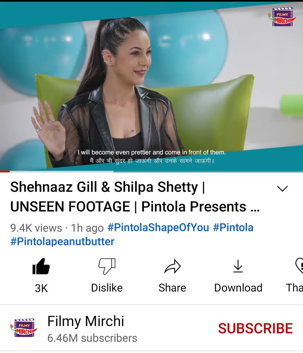 anu_anukriti14's tweet photo. Latest #FilmyMirchi unseen video of our Queen @ishehnaaz_gill is the best reply for the haters. 
Love you dear #ShehnaazGill, you're the most beautiful and strong person that I know 💞
Stay blessed. 

Please go and watch... 

#SidharthShukla #ShehnaazGill 
#SidNaaz https://t.co/HWFSkqQjOS