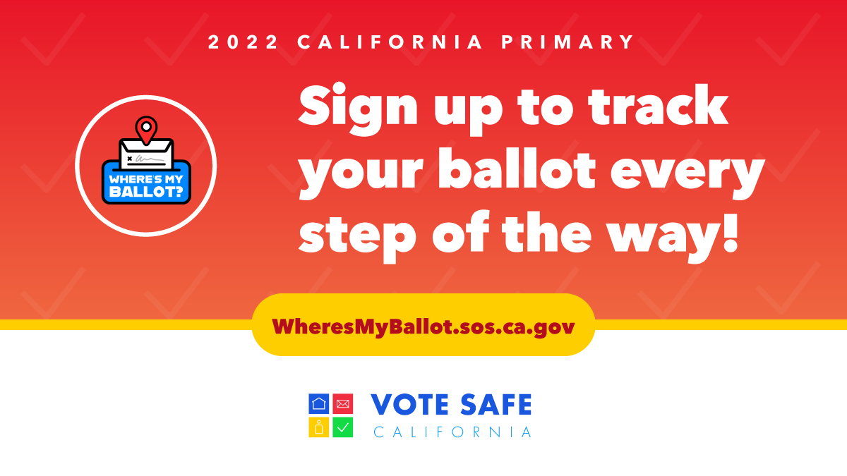 CA SOS Vote on Twitter "California is voting! Sign up to track your