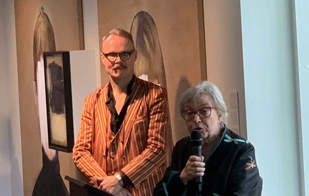 Hannu Palosuon näyttelyn avajaiset Didrichsenin taidemuseossa. Hieno!