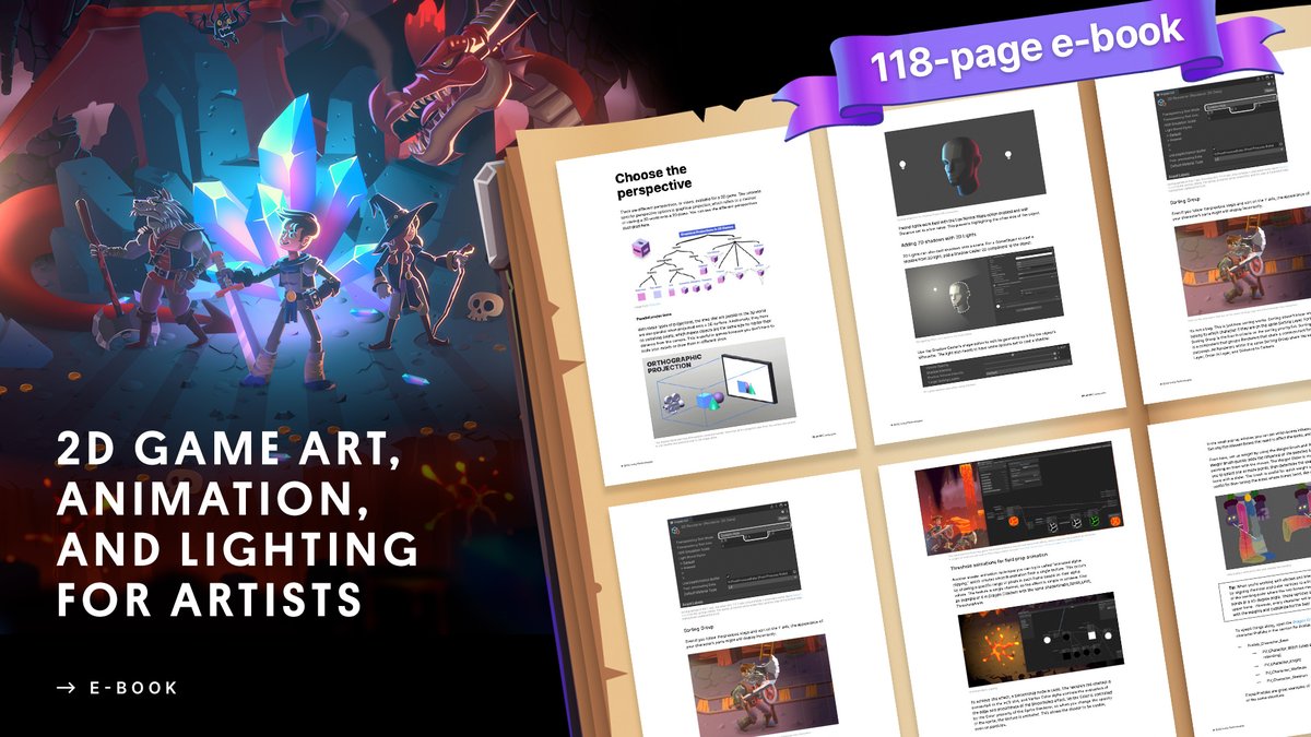unitygames's tweet photo. Did you know? Our biggest 2D game development e-book is available for free download: https://t.co/J8YVW3cF8p

Here are a few top tips and best practices covered in the e-book to help jumpstart your next 2D project 🧵👇 https://t.co/Zvgwd40Ufc
