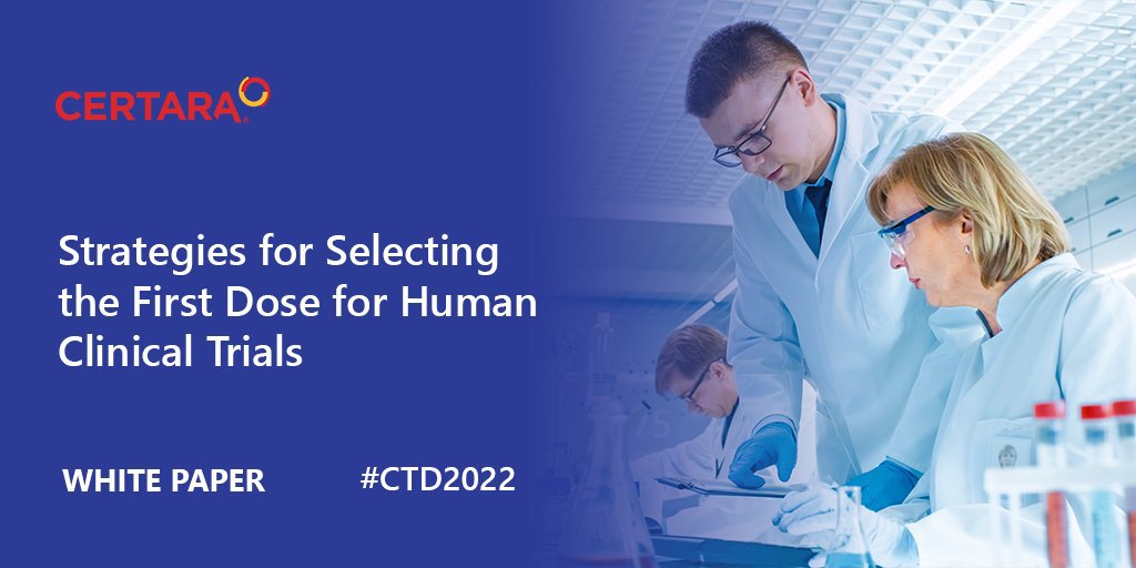 Certara's tweet photo. On #ClinicalTrialsDay, we want to recognize @Certara's researchers and how they are making a difference. Read our #whitepaper on strategies for selecting the first dose for human clinical trials. https://t.co/PpBb8gjhCq
#CTD2022 #ClinicalTrials #Simcyp https://t.co/GvFdRHcJS2